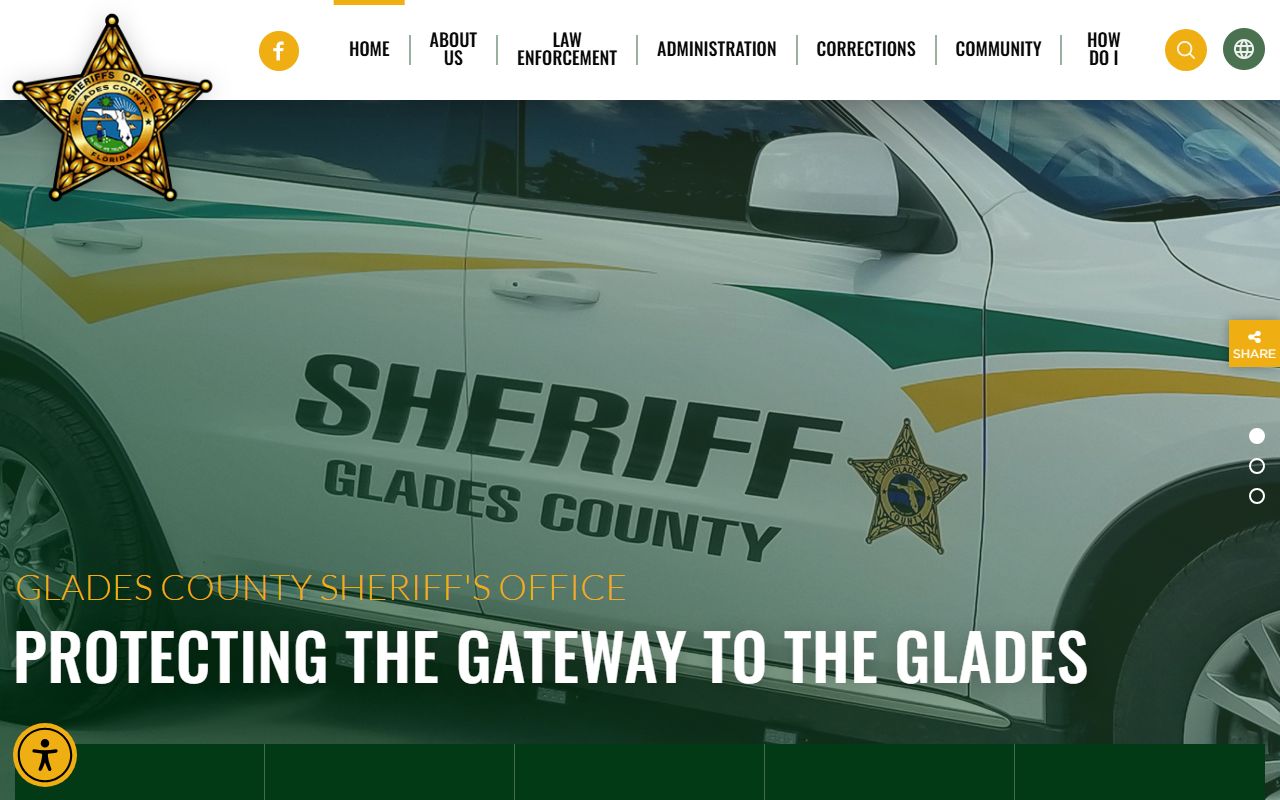 Glades County Sheriff's Office Inmate Population