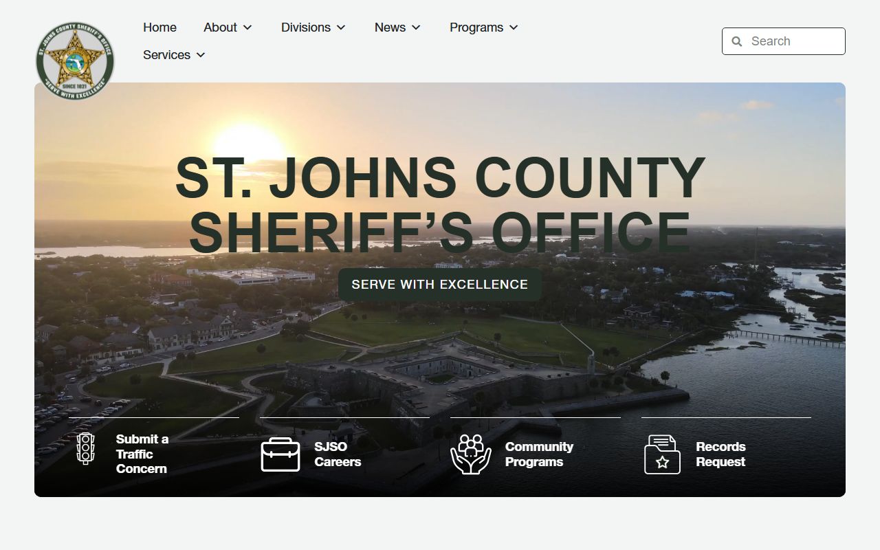 St. Johns County Sheriff's Office inmate records